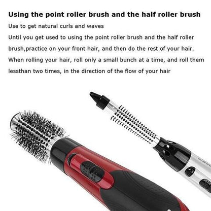 7in1 Professional Multi-functional Styling Tools Wide Brush Hair Dryer Straightener Comb Clip Pipe Roller Brush