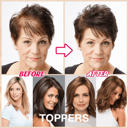 HOT SALE🔥 45% OFF|SHORT NATURAL  HAIR TOPPERS