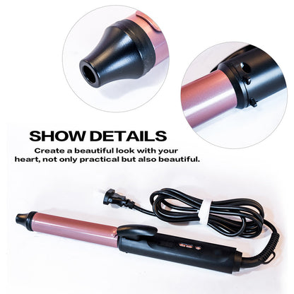 Professional Style Hair Curls Waves 9mm/26mm Rose Gold Electric hair curling wand Dual Voltage Anti-scalding hair curler iron