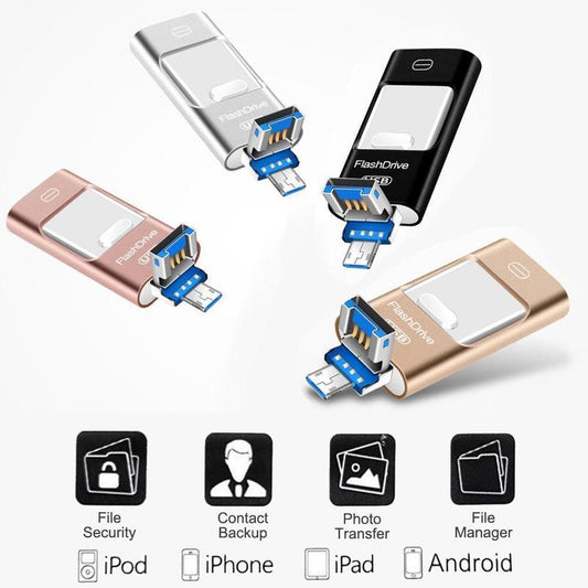 （✨Autumn Sale 48% OFF✨) Portable USB Flash Drive for iPhone, iPad & Android