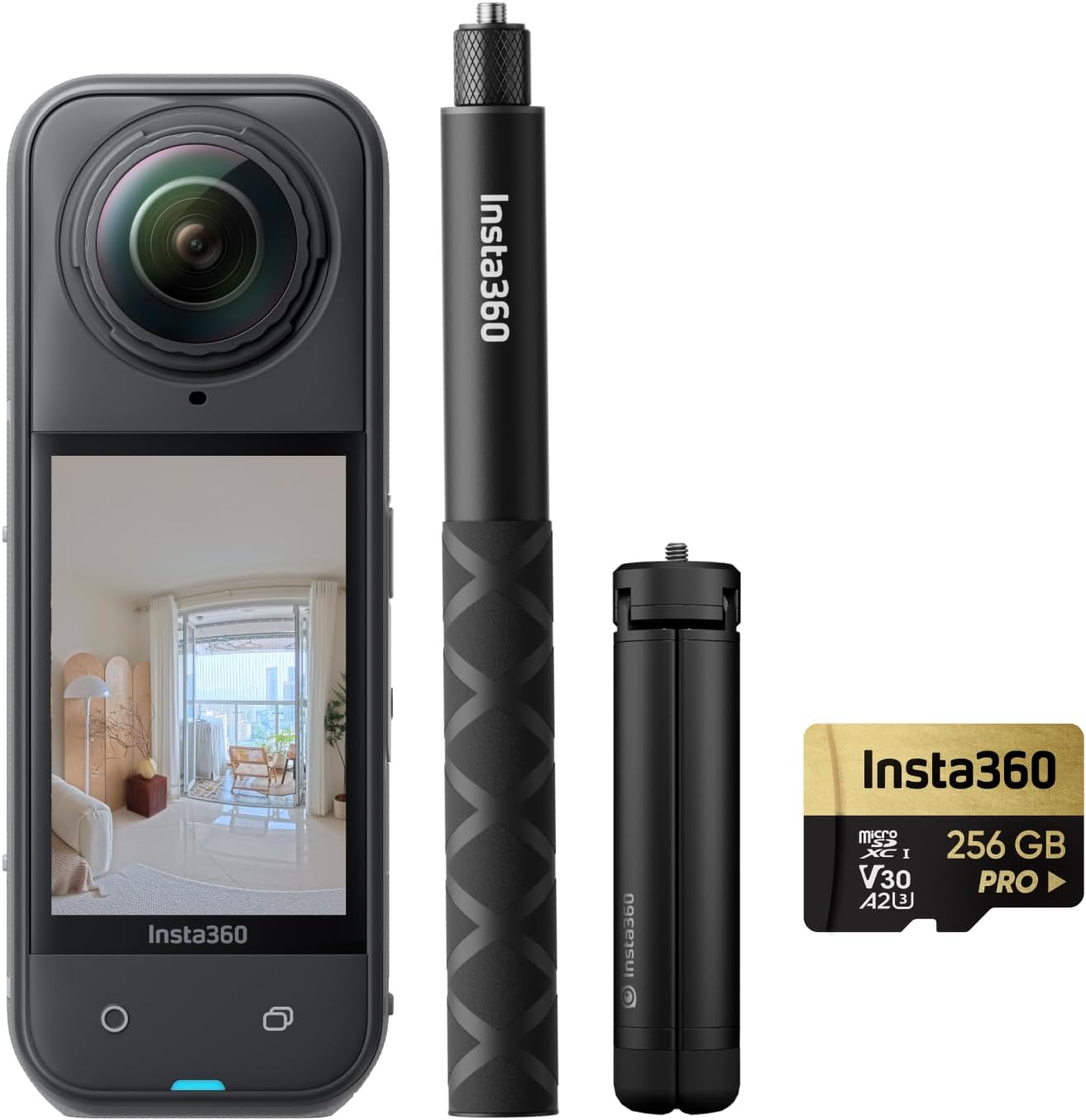 Insta360 X5 - Waterproof 8K 360° Action Camera, Leading Low Light, Invisible Selfie Stick Effect, Rugged and Replaceable Lens, 3-Hour Battery, Built-in Wind Guard, Stabilization, Triple AI Chip Design