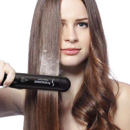 LunaWigs Adjustable Ceramic Steam Hair Straightener
