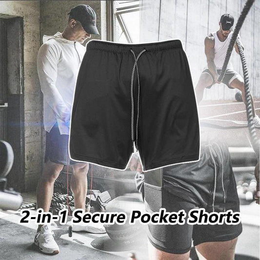 🌊2-in-1 Double-layer Fitness Quick-drying Pants