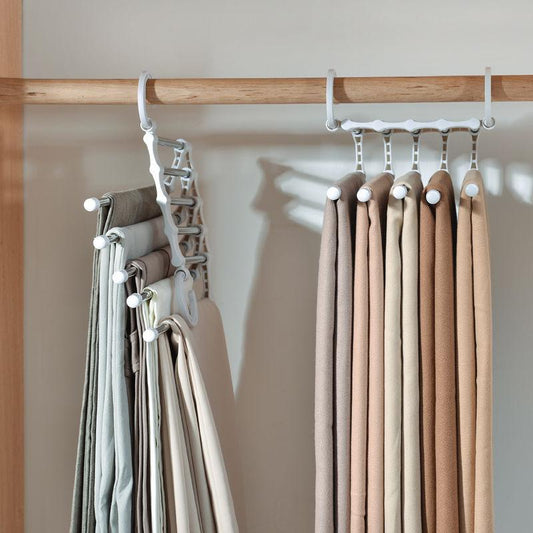 🔥48% OFF THIS HOUR🔥5 in 1 Anti-wrinkle Magic Pants Rack
